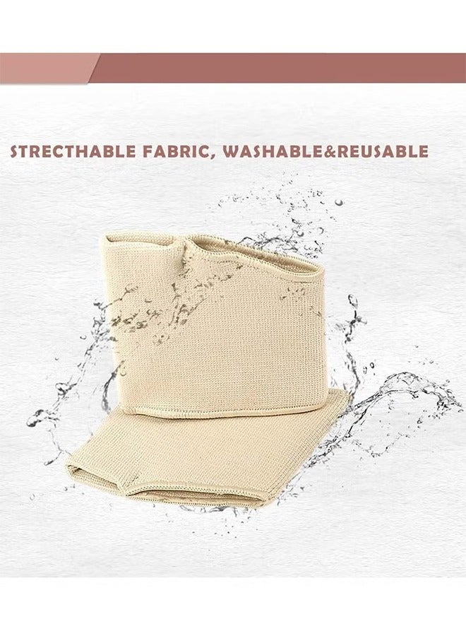 HY Metatarsal Pads Ball of Foot Cushions Metatarsal Foot Pads for Pain Relief, Gel Pads Cushion for Metatarsalgia Neuroma Fabric Metatarsal Sleeve Pads for Women/Men, Beige(1 Pair) - Image 5