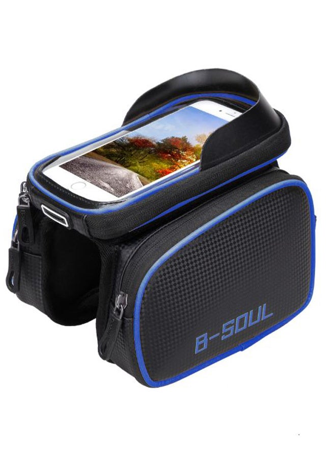 حقيبة لحمل هاتف الموبايل تركب على الإطار الأمامي للدراجة