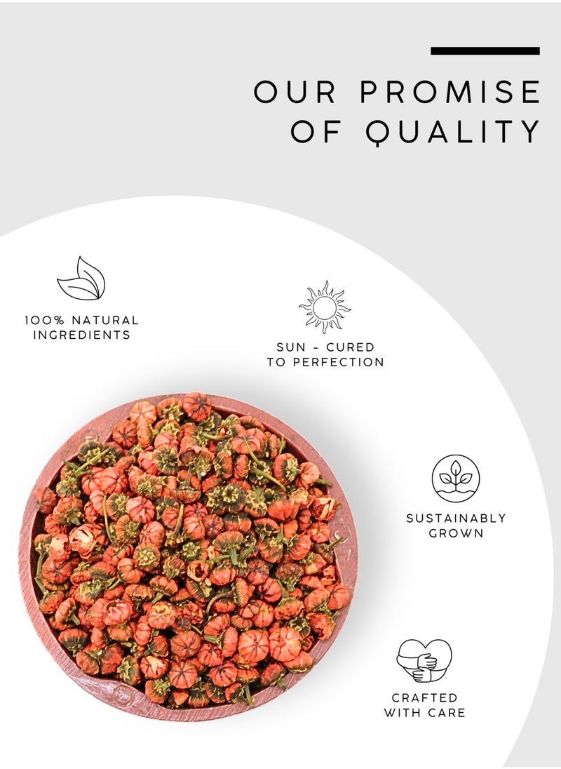 Awafi Mill Snow Chrysanthemum Flowers | Naturally Dried Whole Buds | Aromatic Herbal Flower for Infusion & Tea  - Image 5