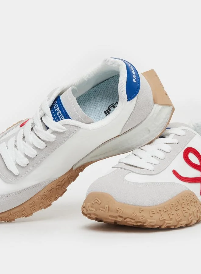 Styli Styli Color Block Lace Up Sneakers