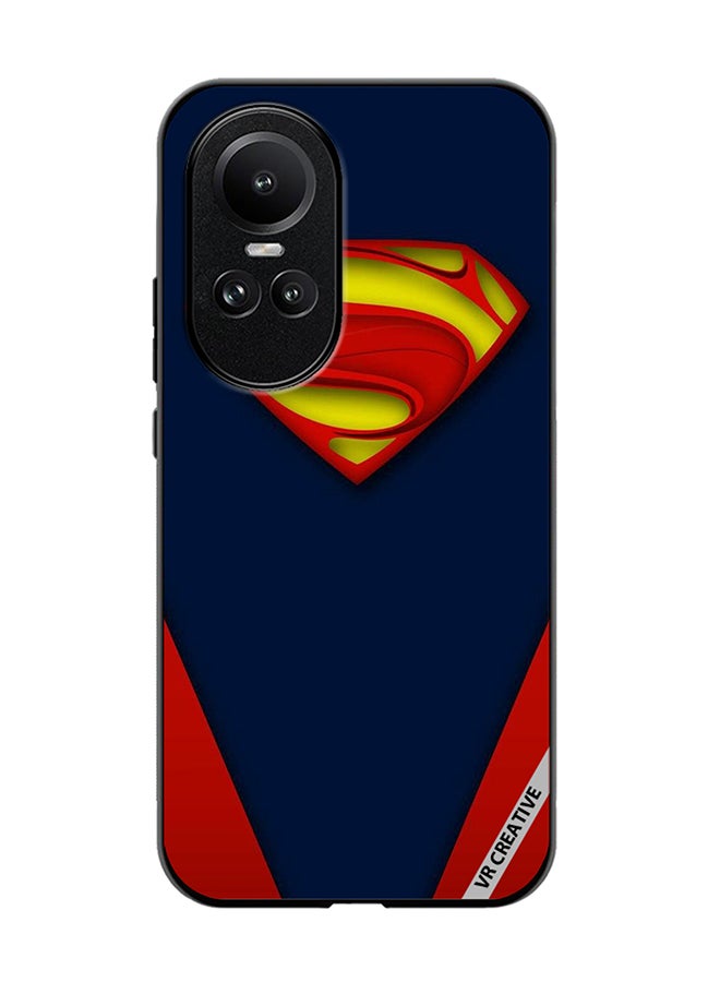 VR CREATIVE Protective Case Cover For Oppo Reno 10 Superman Design Multicolour - Image 1
