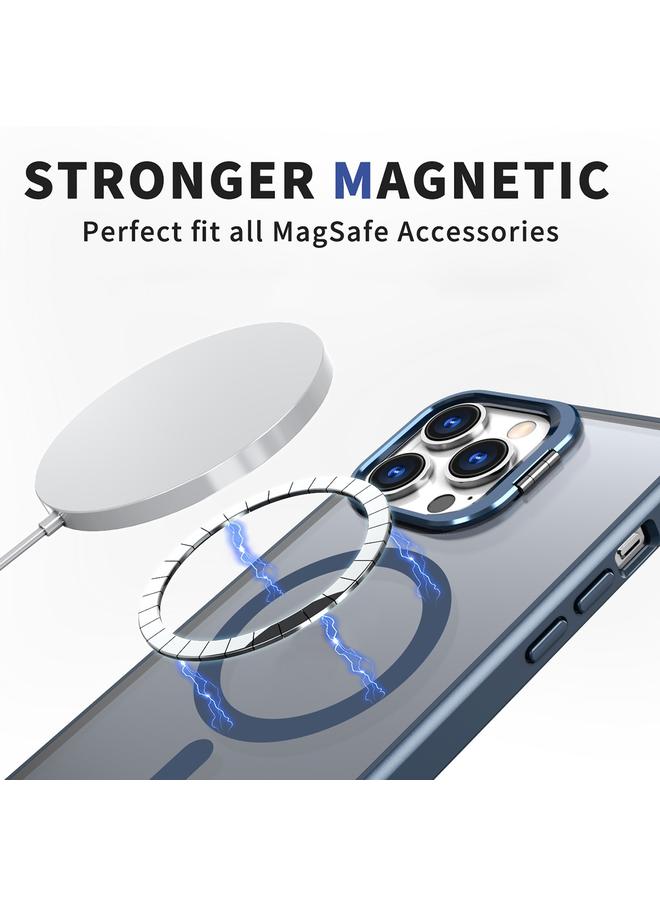 اس-توب جراب لهاتف iPhone 13 Pro Max حامل كاميرا معدني غير مرئي مع جراب مغناطيسي MagSafe للهاتف - Image 2
