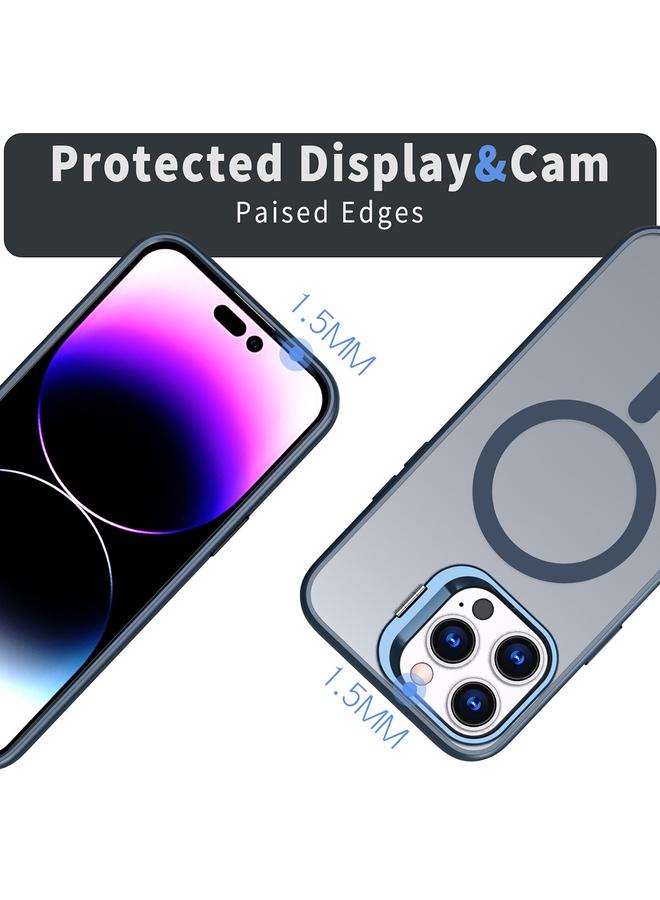 اس-توب جراب لهاتف iPhone 13 Pro Max حامل كاميرا معدني غير مرئي مع جراب مغناطيسي MagSafe للهاتف - Image 3