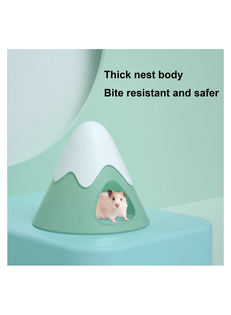SOLARAE Hamster Hideout Snowy Mountain Shape, Cute Small Animal Hideaway House Hamster Cage Accessories for Syrian Dwarf Hamster Mice Gerbils - Image 3