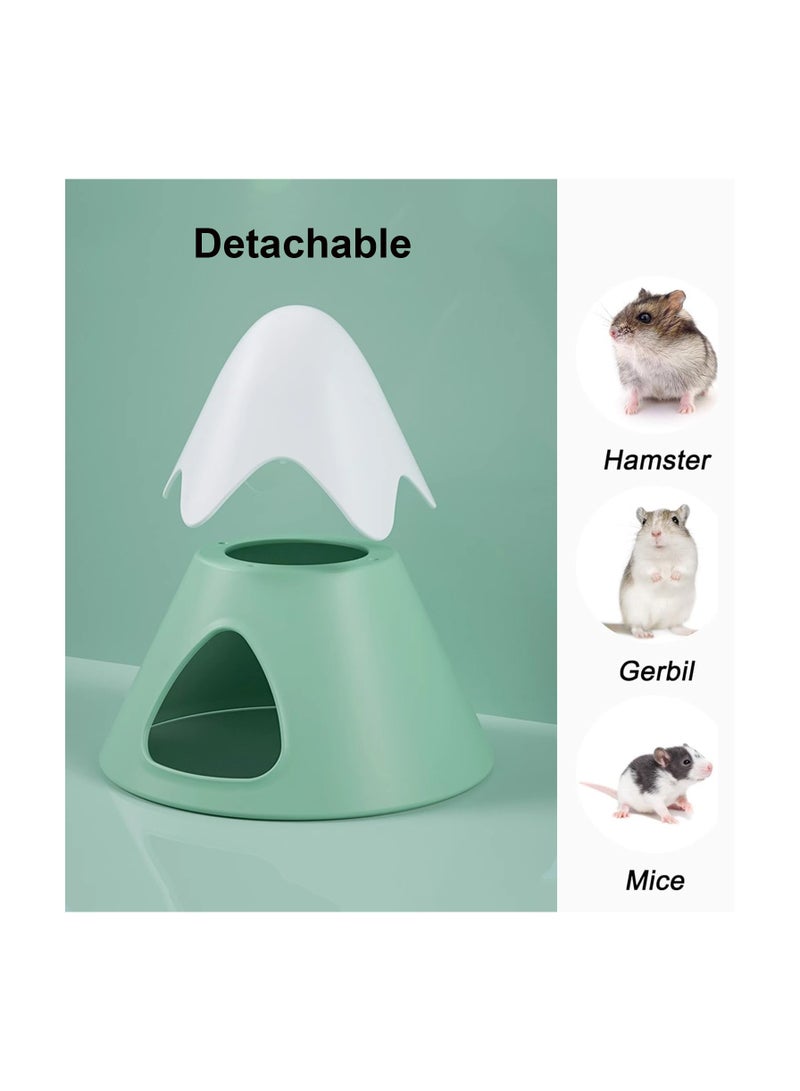 SOLARAE Hamster Hideout Snowy Mountain Shape, Cute Small Animal Hideaway House Hamster Cage Accessories for Syrian Dwarf Hamster Mice Gerbils - Image 4