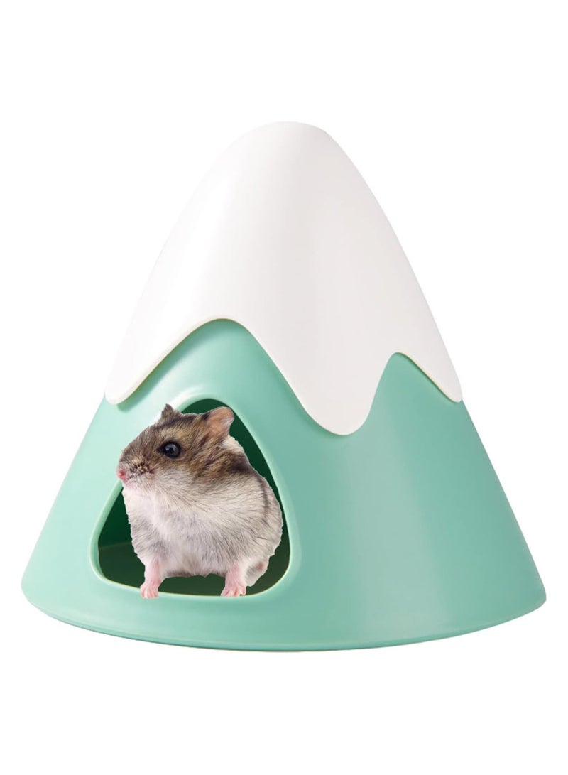 SOLARAE Hamster Hideout Snowy Mountain Shape, Cute Small Animal Hideaway House Hamster Cage Accessories for Syrian Dwarf Hamster Mice Gerbils - Image 1