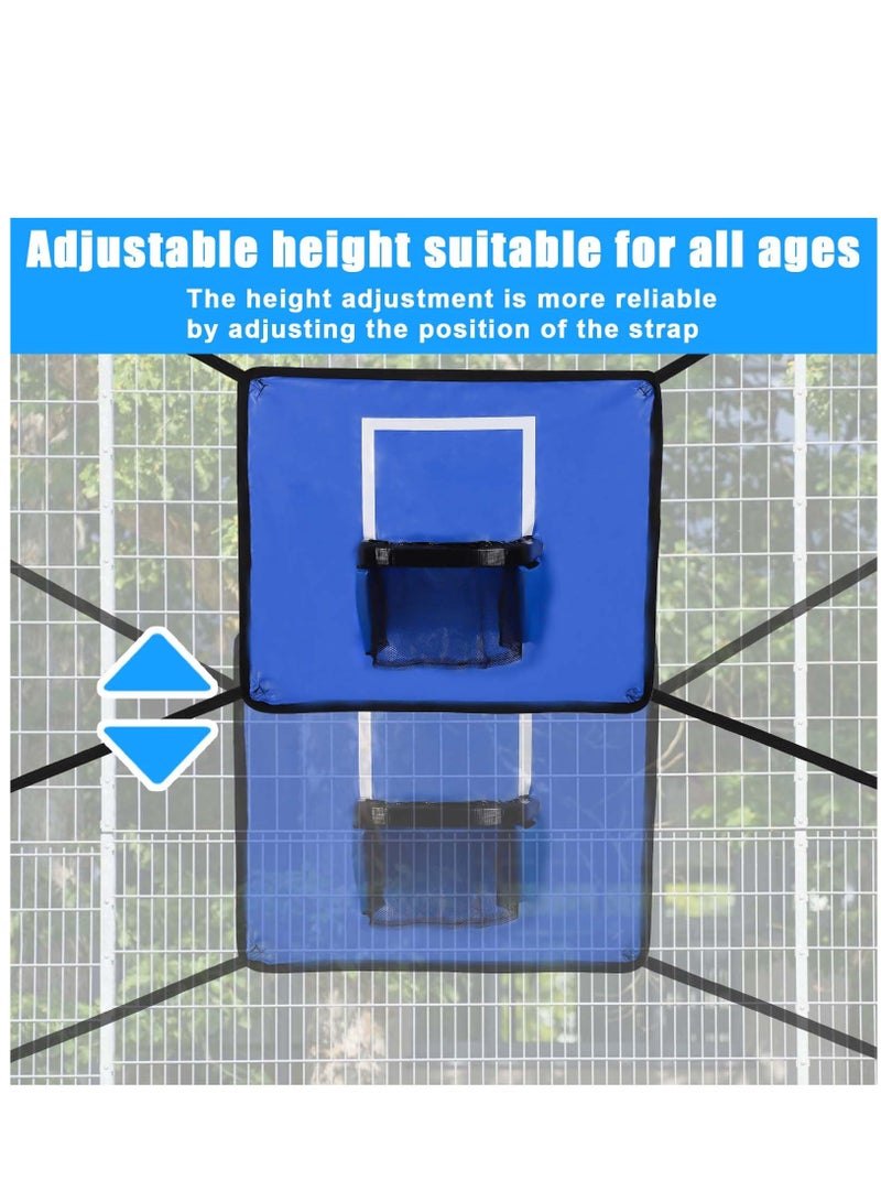 Excefore Trampoline Basketball Hoop Goal Kit, Trampoline Basketball Attachment with Enclosure 3 Mini Balls and 1 Pump for Kids Adults Indoor Outdoor Play Game, Easy to Install - Image 3
