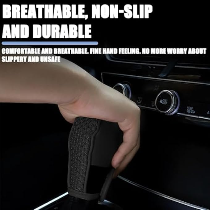 ريحني غطاء مقبض ناقل الحركة للسيارة، مقبض ناقل حركة السيارات واقي عصا السرعة، إكسسوارات ديكور داخلي لشاحنة الدفع الرباعي RV بلاك - Image 3