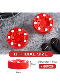 Generic Roller Hockey Puck Street Hockey Puck Official Game Puck Multifunctional Hockey Balls Novelty Indoor Hockey Set for Indoor and Outdoor Sport Dry Land Hockey Balls for Practicing Training Activities  - Image 5