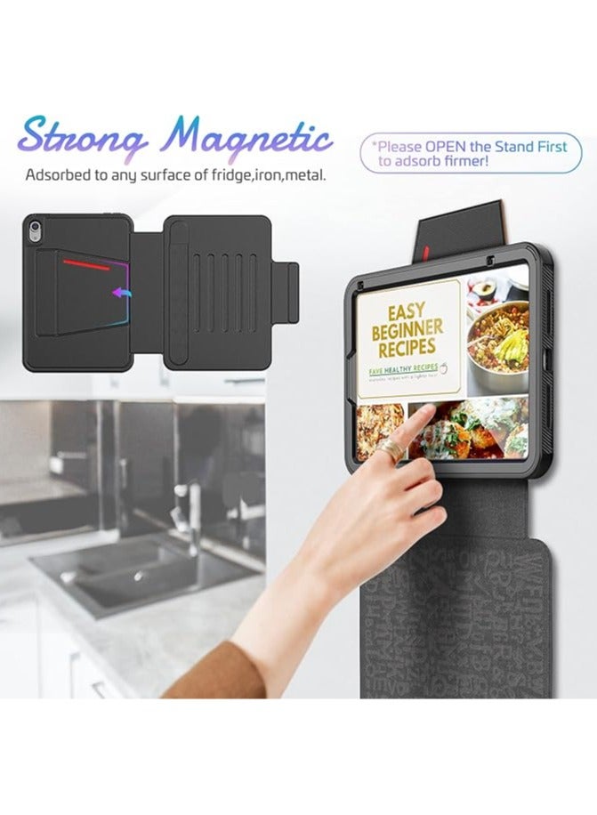General Case for iPad Mini 7 8.3 inch (A17 Pro, 2024),[5 Viewing Angles Stand+Auto Wake/Sleep] Soft TPU Back Cover with Card Slots/Pencil Holder(Support 2nd Pencil)/Shockproof Folio Case  - Image 3