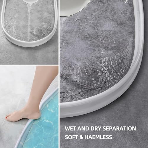 Murcy 2-Meter Collapsible Shower Door Threshold: Flexible Silicone Strips for Dry/Wet Separation in Bathtubs, Bathrooms, and Kitchens - Image 4