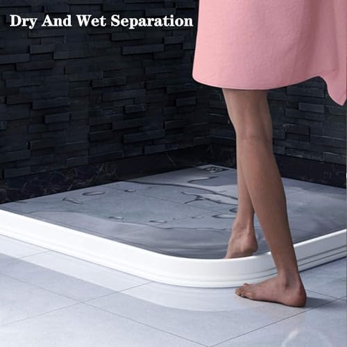 Murcy 2-Meter Collapsible Shower Door Threshold: Flexible Silicone Strips for Dry/Wet Separation in Bathtubs, Bathrooms, and Kitchens - Image 2