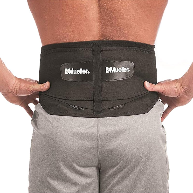 Mueller Adjustable Back Support with Removable Lumbar Pad for Pain Relief and Posture Correction - Image 1