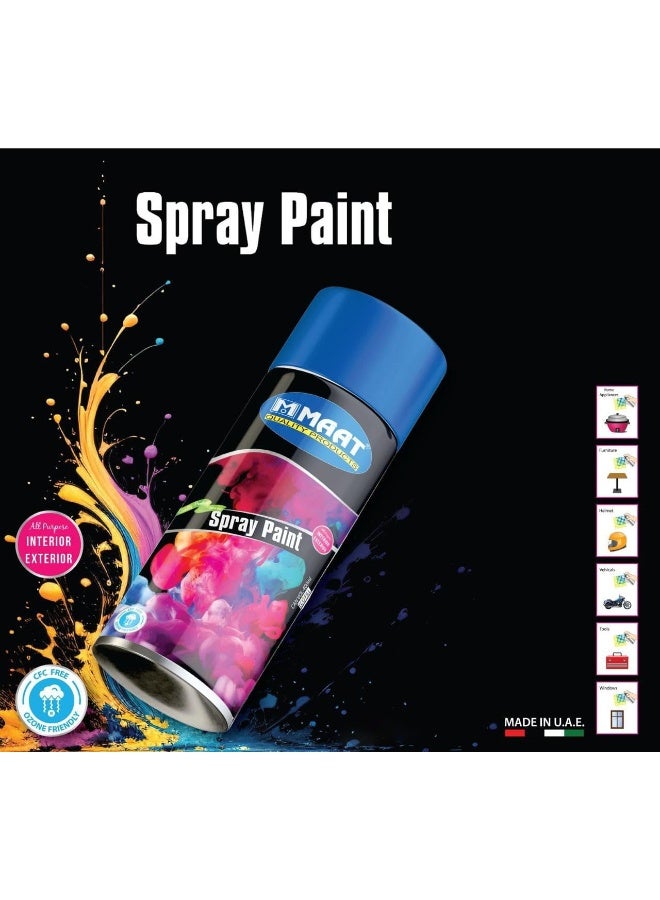 MAAT Spray Paint 400g – Quick Dry, Non-Drip, Premium Finish | Multi-Surface High-Quality Paint for Wood, Metal, Plastic, Automotive & DIY | Multiple Colors Including Chrome Silver & 18K Gold - Image 4