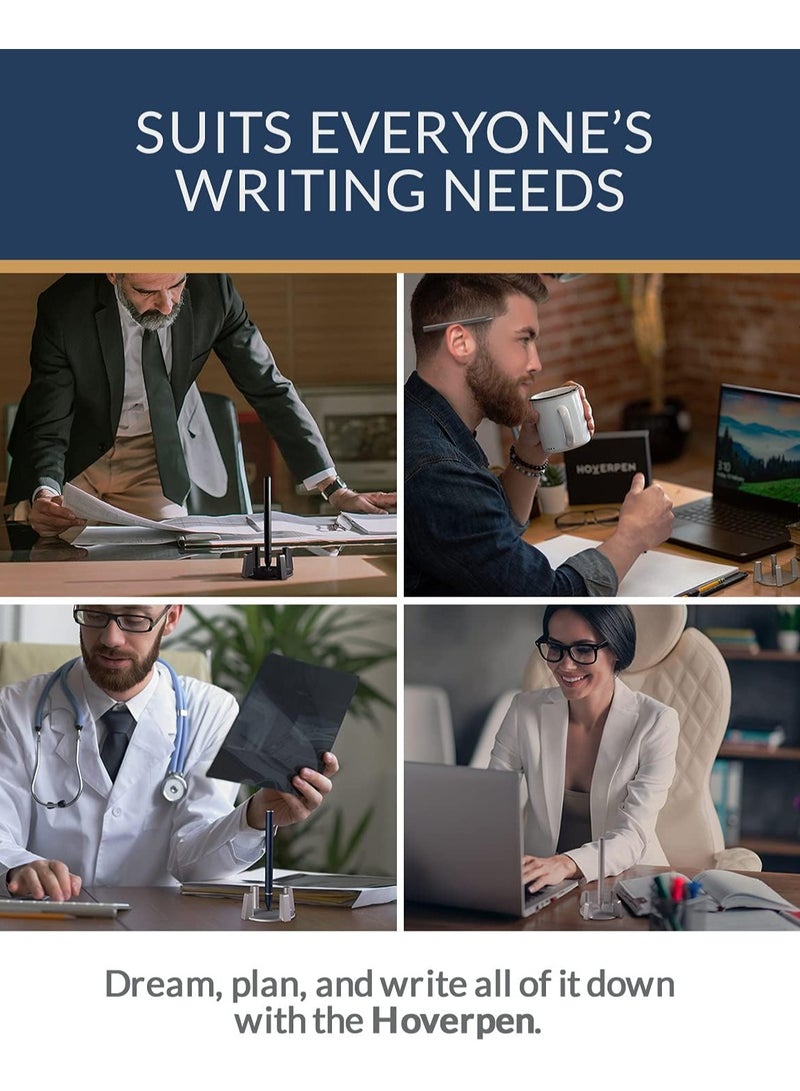 novium Hoverpen - Luxury Pen for Men & Women, Vertically Standing Executive Ballpoint Pen with Top Grade Free-Flowing Ink Refill, Metal Made, Unique Gifts, Luxury Pen for Men, Mens Gifts Ideas - Image 2