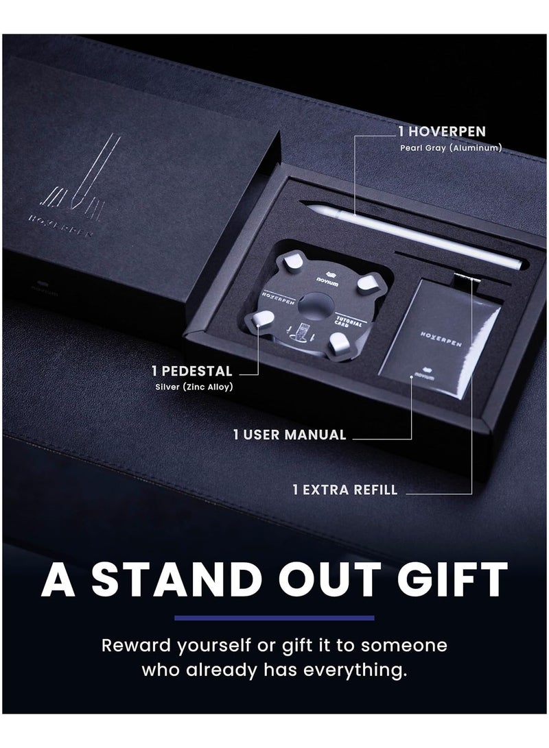 novium Hoverpen - Luxury Pen for Men & Women, Vertically Standing Executive Ballpoint Pen with Top Grade Free-Flowing Ink Refill, Metal Made, Unique Gifts, Luxury Pen for Men, Mens Gifts Ideas - Image 4