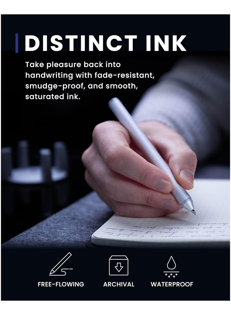 novium Hoverpen - Luxury Pen for Men & Women, Vertically Standing Executive Ballpoint Pen with Top Grade Free-Flowing Ink Refill, Metal Made, Unique Gifts, Luxury Pen for Men, Mens Gifts Ideas - Image 5