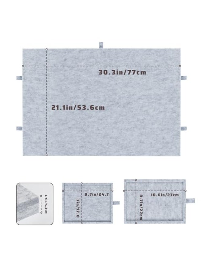Tilting Jigsaw Board with 2-in-1 Design Stand and Lid, Ultra Light Felt Jigsaw Platform with 6 Drawers, Portable Jigsaw Table, Up to 1000 Pieces - Light Grey  - Image 4
