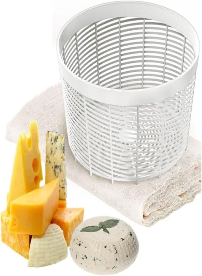 Grand Way Cheese Making Semi Soft and Soft Cheese Mold for 0,5 GAL - Homemade Cheese Making Supplies - Molde Para Queso - Cheese Form - Cheese Basket Container Molds - Image 1