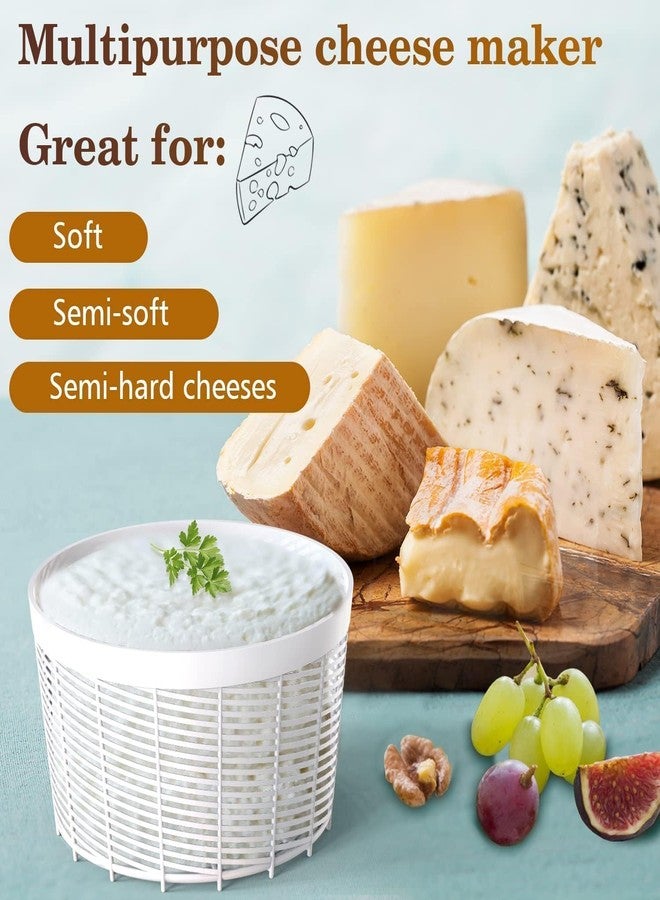 Grand Way Cheese Making Semi Soft and Soft Cheese Mold for 0,5 GAL - Homemade Cheese Making Supplies - Molde Para Queso - Cheese Form - Cheese Basket Container Molds - Image 4