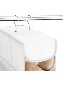 ZOBER ZOBER 10-Shelf Hanging Shoe Organizer Hanging Closet Shoe Organizer with Side Mesh Pockets, Space Saving Shoe Holder & Storage, Closet Organizer Great for Shoes, Purses  - Image 4