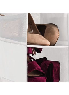 ZOBER ZOBER 10-Shelf Hanging Shoe Organizer Hanging Closet Shoe Organizer with Side Mesh Pockets, Space Saving Shoe Holder & Storage, Closet Organizer Great for Shoes, Purses  - Image 5