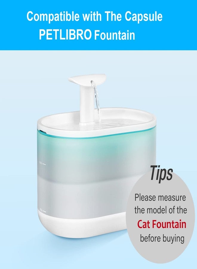 VinDox 16 Packs Replacement Cat Water Fountain Filters Compatible with PETLIBRO Capsule Pet Water Fountain: PLWF002,71oz/2.1L Ultra Quiet-BPA-Free, Two Flow Modes Pet Dispenser - Image 5