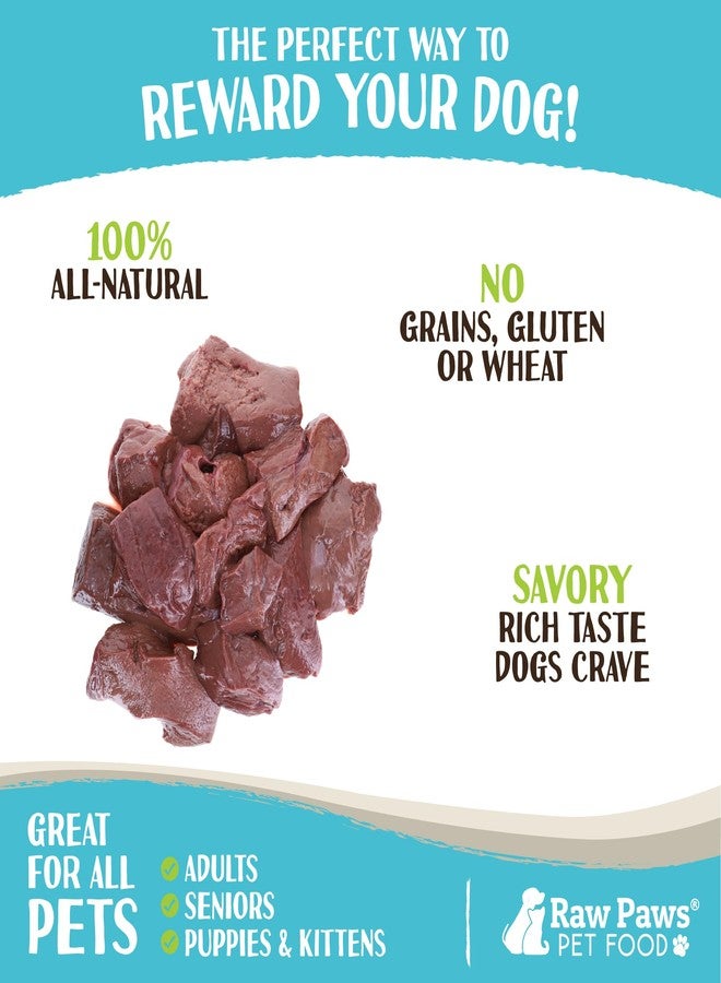 Raw Paws Frozen Raw Beef Liver for Dogs & Cats, 2-lb (10-Pack) - Made in USA - Small-Batch Frozen Raw Dog Food - Natural Beef Treats - Food for Dogs - Liver Dog Treats - Image 3