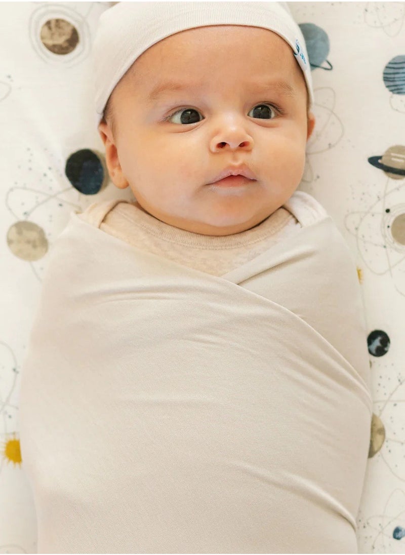 little unicorn - Stretch Knit Swaddle 2 Pack Planets - Image 1