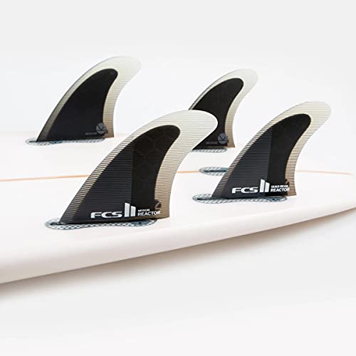 FCS II Reactor PC Quad Rear Fins Charcoal/Black Medium - Image 2