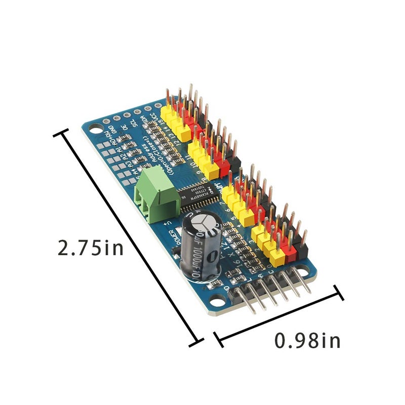 Dorhea 4PCS PCA9685 16 Channel 12 Bit PWM Servo Driver Board IIC Interface PCA9685 Module Controller Compatible with Raspberry Pi - Image 5