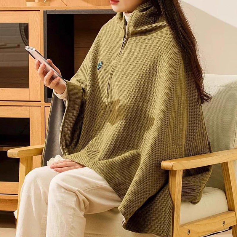 Wearable Electric Blanket | Quick Heating Folding Shawl, Portable Thermal Blanket – for Travel Use Winter Car Night Outdoor Office Bedroom - Image 3