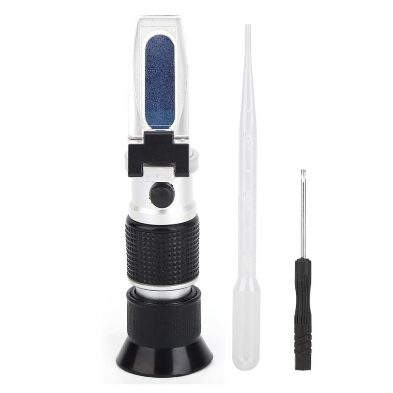 Refractometer: Brix Tester With Automatic Temperature Compensation, High Accuracy - Sturdy Portable Design, Concentration Meter for Liquid Sugar Test, Home & Professional Use - Image 5