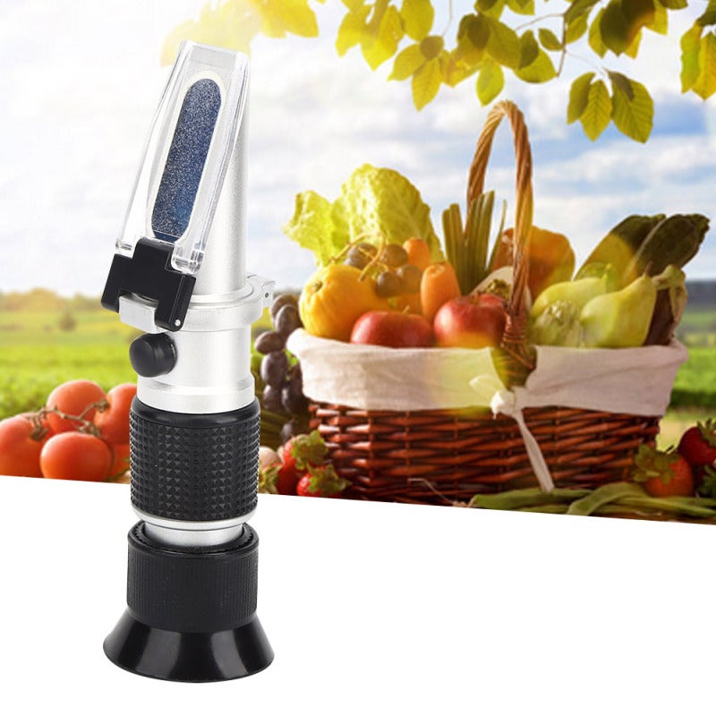 Refractometer: Brix Tester With Automatic Temperature Compensation, High Accuracy - Sturdy Portable Design, Concentration Meter for Liquid Sugar Test, Home & Professional Use - Image 2