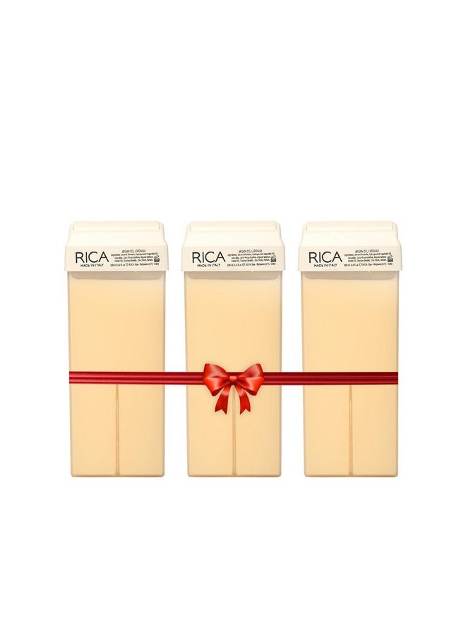 Rica RICA Women Wax Argan Roll-On Wax Kit (Set Of 3 Refill Wax) 100 Ml  - Image 1