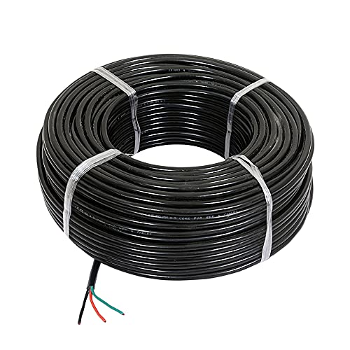 GVD PVC & FR Insulated 3 Core Flexible Copper Wires & Cables for Home & Domestic Industrial Electric Wiring, Electric Wire (Black) (20 Mtr, 0.75MM) - Image 1
