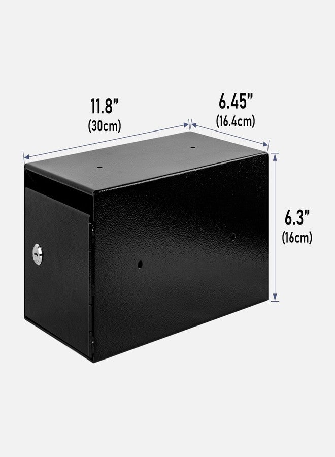 EIENHOSHI Steel Cash Drop Box, Money Safe Deposit Box with Tamper-Proof Slot, Mountable Money Drop Box for Hotels, Apartments - Image 3