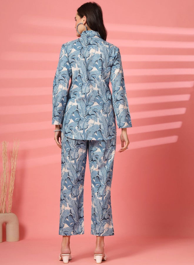 LARGISH Floral Printed Pure Cotton Shirt and Trouser Set - Image 5