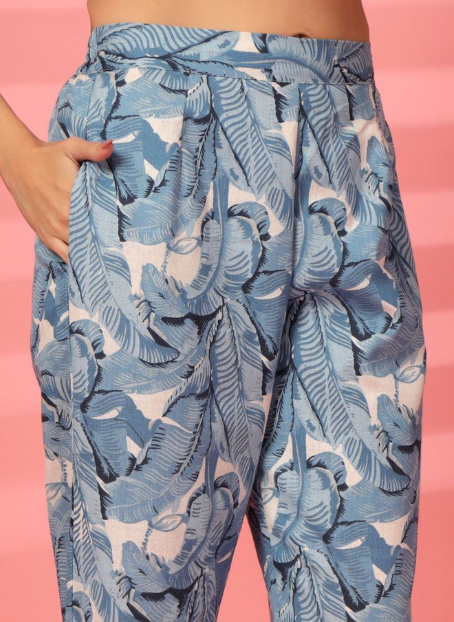 LARGISH Floral Printed Pure Cotton Shirt and Trouser Set - Image 3