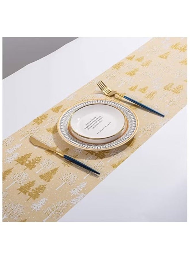 ACLIX Christmas table runners table runner for family Christmas holiday table Christmas dinner party table decoration 28 * 270cm - Image 1