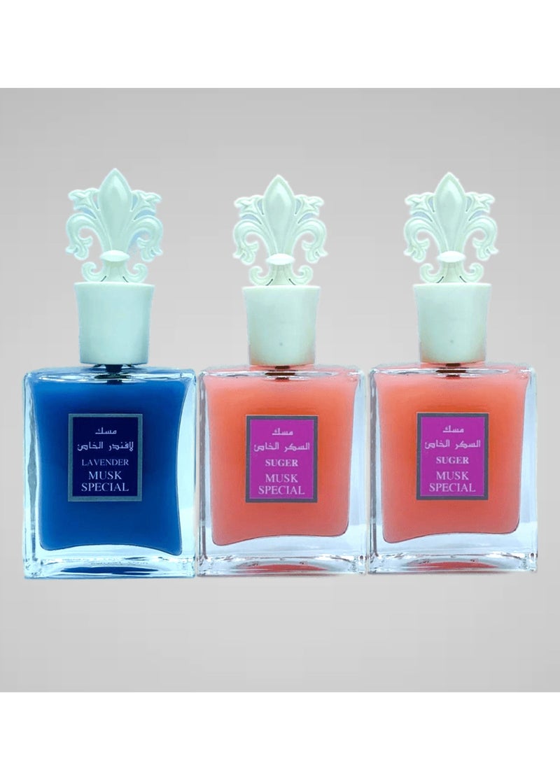 بيليزا عطور مجموعة الصبايا قطعه مسك ابيض الخاص و قطعتين مسك السكر الخاص - Image 1