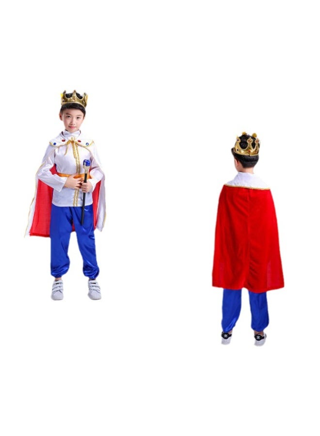 NIBEMINENT Halloween children's prince costume, king boy cosplay costume, masquerade ball, Snow White performance costume - Image 1