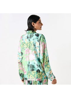 2Xtremz 2Xtremz All-Over Floral Print Shirt with Long Sleeves  - Image 1