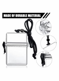 Excefore Waterproof Case ID Card Badge Holder 3 Pieces Floating Sports Case Locker with Hanging Ring and Rope for ID Card Credit Card and Other Small Items Locker Supplies  - Image 5