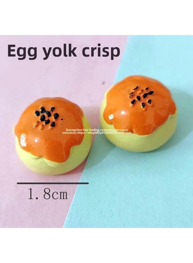 إسكدنيا فواكه وخضروات صغيرة محاكاة إبداعية من الراتينج لنموذج لعب الطعام إكسسوارات مصنوعة يدويًا من مواد يدوية للأطفال - اللون: أحمر برتقالي صغير - Image 3