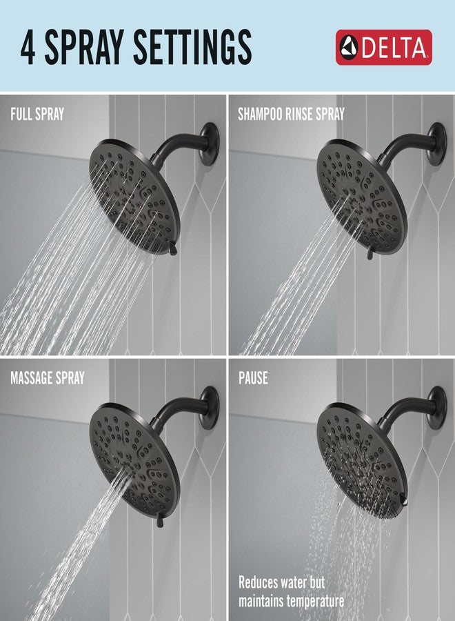 Delta 75617 Universal Showering Components 1.75 GPM Multi Function Shower Head - Matte Black - Image 5