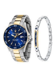 Maserati Men’s Competizione Quartz Blue Dial Stainless Steel SET Watch R8873600007- 43mm  - Image 1