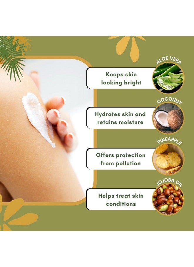 Saavy Naturals - 2 Pack Tropical Coconut Body Cream 8.5 Ounces Body Cream For Women - Image 1