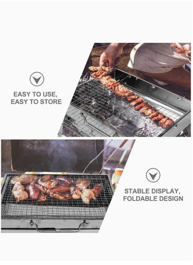 Stainless Barbecue Grill, Portable Outdoor BBQ Grill, Charcoal Barbecue Table,Foldable Premium BBQ Grillfor Camping, Hiking, Picnics, Camping - pzsku/Z9CB17D3655FBE4FBC52FZ/45/_/1692607436/38531f20-20e7-4d45-80b2-310a9530dc32