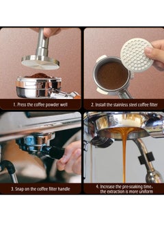 Beauenty Liying 2Pcs 58mm Espresso Puck Screen - Food-grade 316 Stainless Steel Espresso Filter - 0.8mm Thickness - Reusable Espresso Screen Filter Mesh for Espresso Portafilter  - Image 3